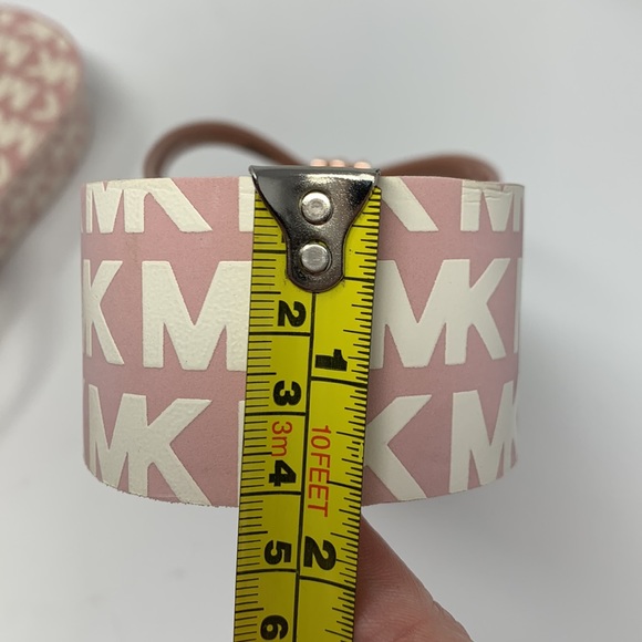 NWOT Michael Kors Bedford MK Logo Platform Wedge Flip Flop Sandals - Picture 7 of 8